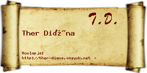 Ther Diána névjegykártya