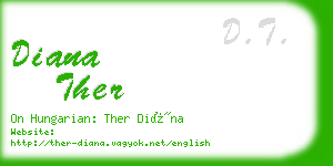 diana ther business card